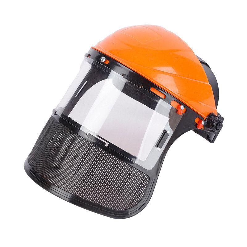 Garden Face Shield Headgear for Mowing and Outdoor Use - Yellow