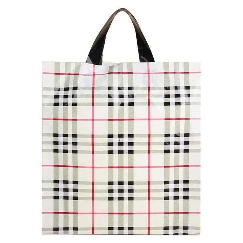 50x Reusable Plastic Tote Bag Eco Friendly Shopping Bags Durable