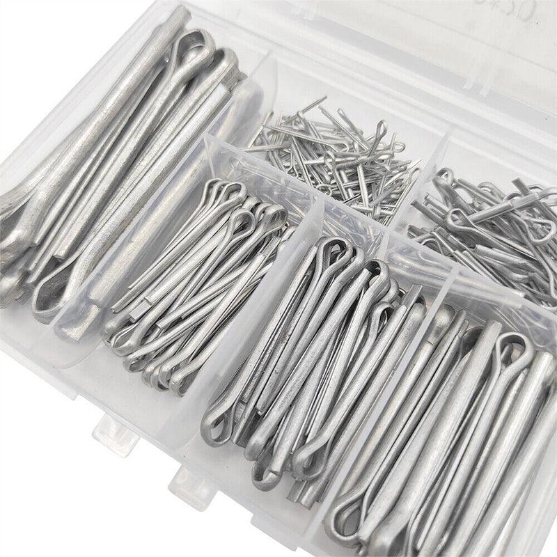 Cotter Pin Assortment Set Galvanised Iron Split Pins for Automotive Repairs