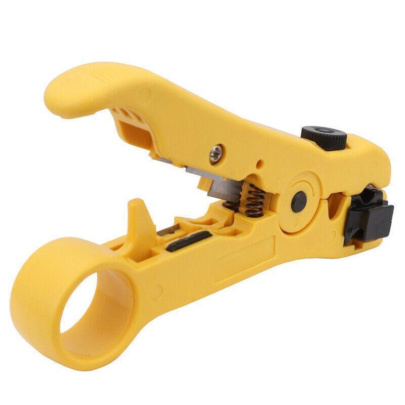 2pcs Coaxial Cable Crimper and Wire Stripper Tool Kit