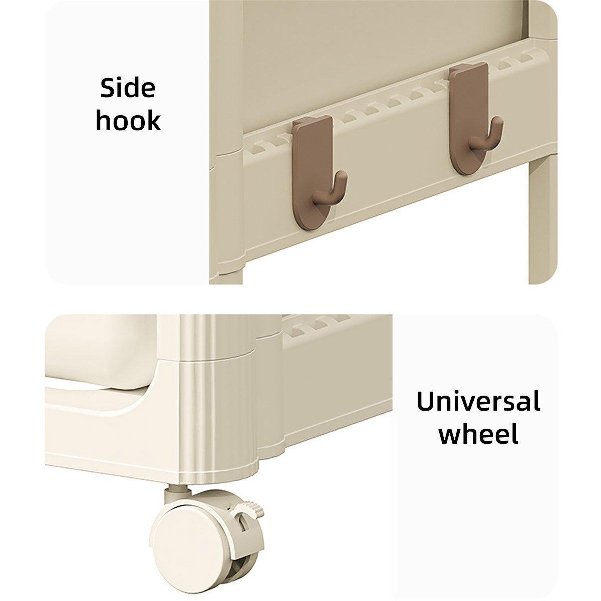 Mobile Storage Trolley Rolling Utility Cart Heavy Duty Organizer