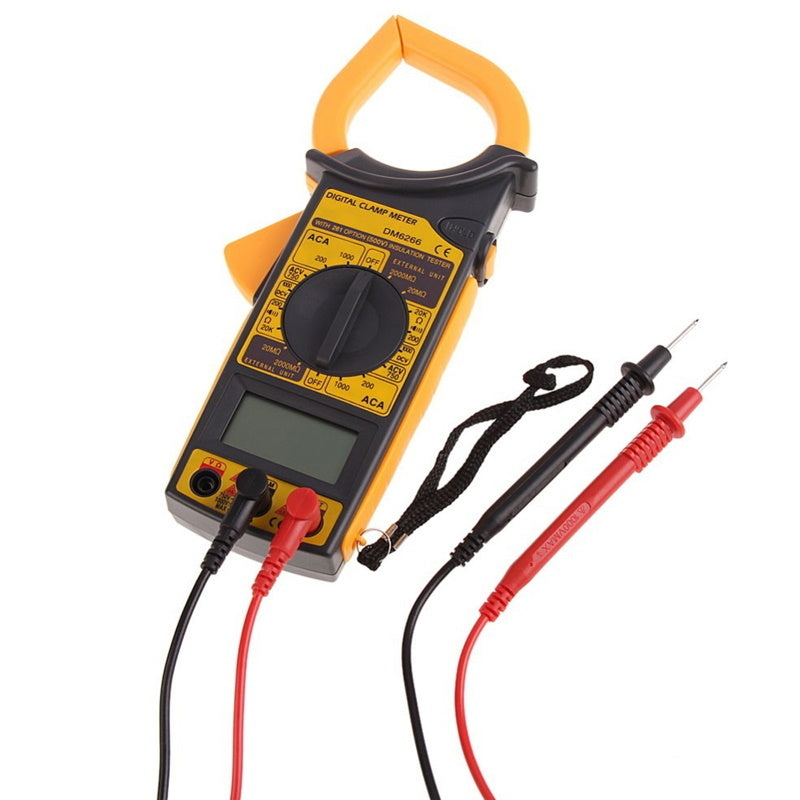 Digital Clamp Meter AC/DC Voltage Resistance Frequency DM6266