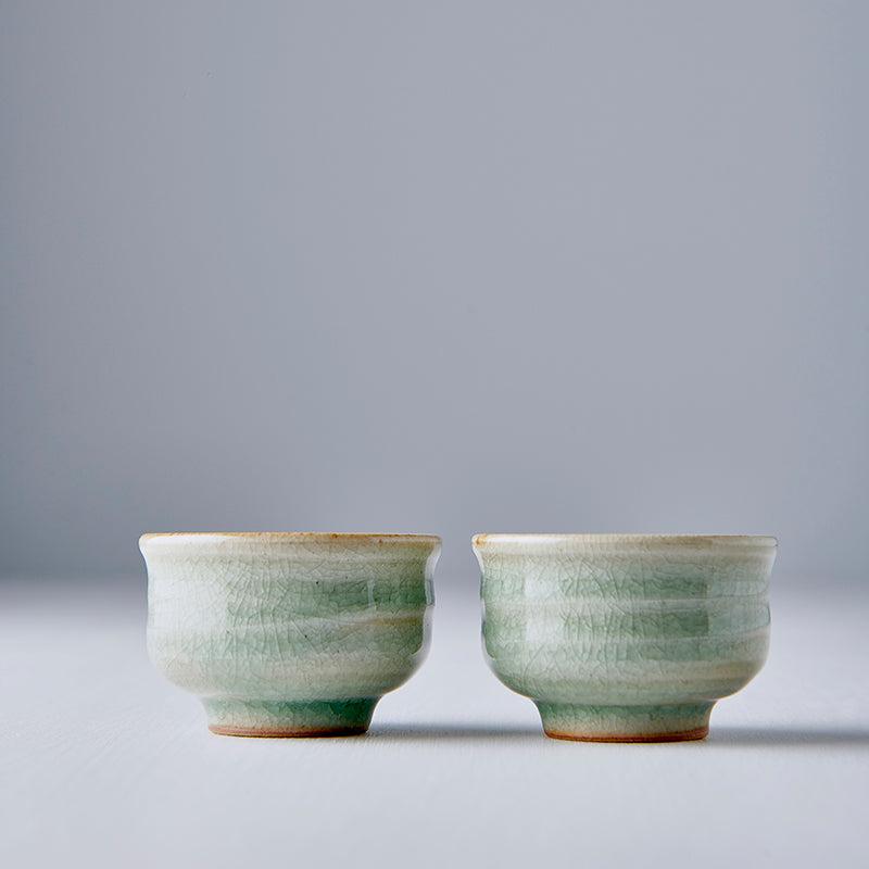 Sake Cup 35ml Celadon Glaze