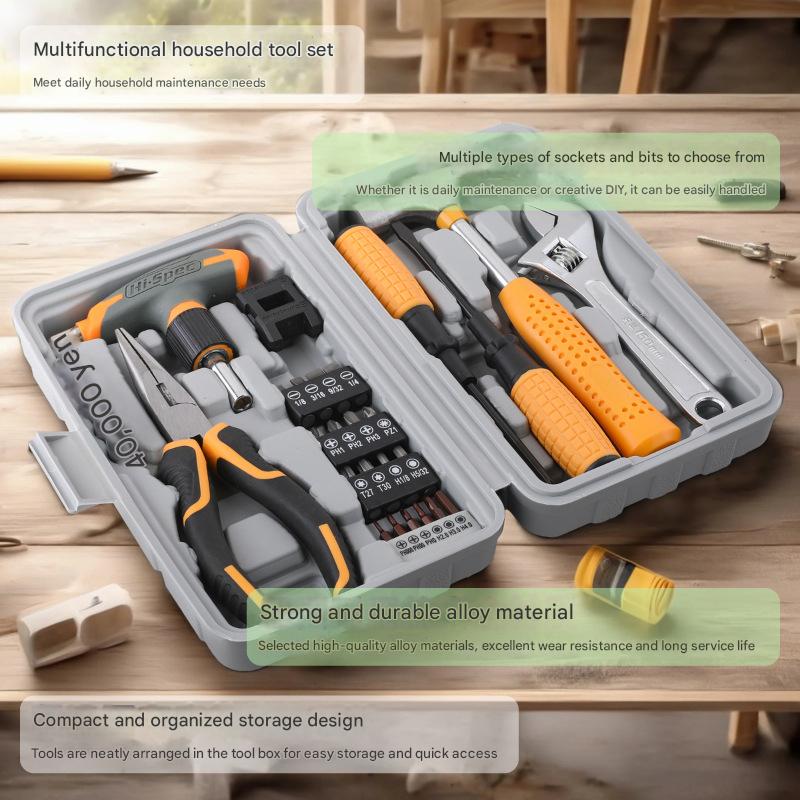 Comprehensive 30-Piece Household Tool Kit - Multi-Functional Home Repair Set
