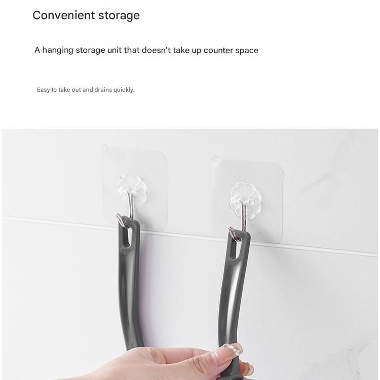8-Piece Cleaning Brush Set(Includes 8 transparent hooks)