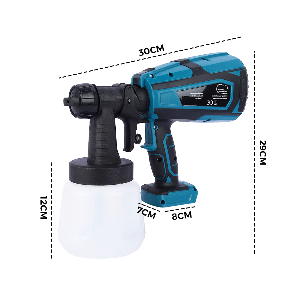 1400ml Cordless High Pressure Spray Gun Flow Adjustable Spray Gun