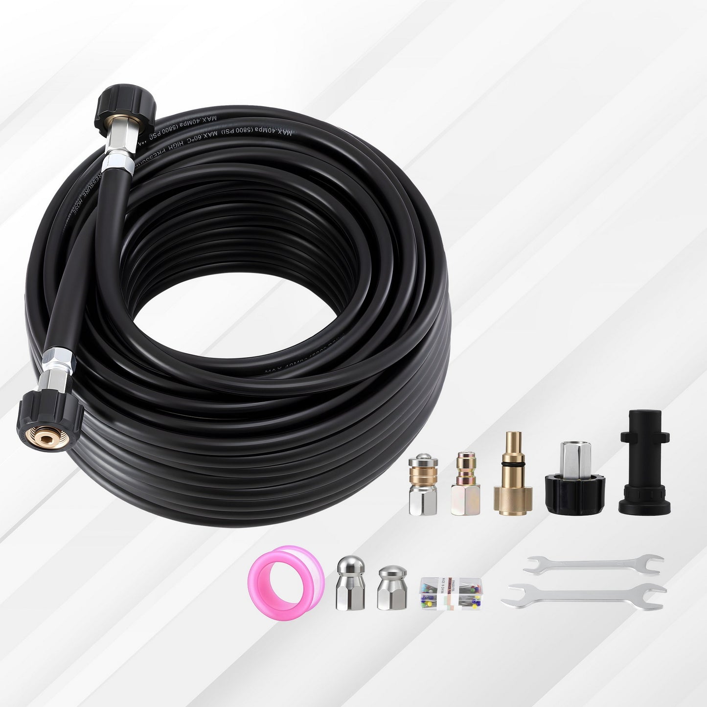 Giantz Pressure Washer Hose 30M 5800PSI Power Replacement Extension 1/4''
