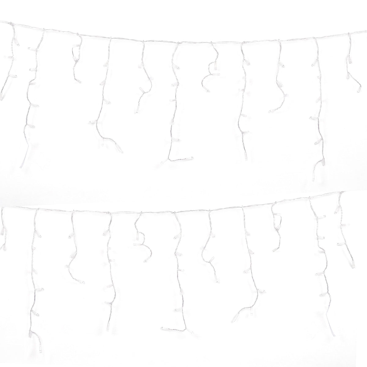 32M Christmas Lights Solar Icicle String Lights Cool White