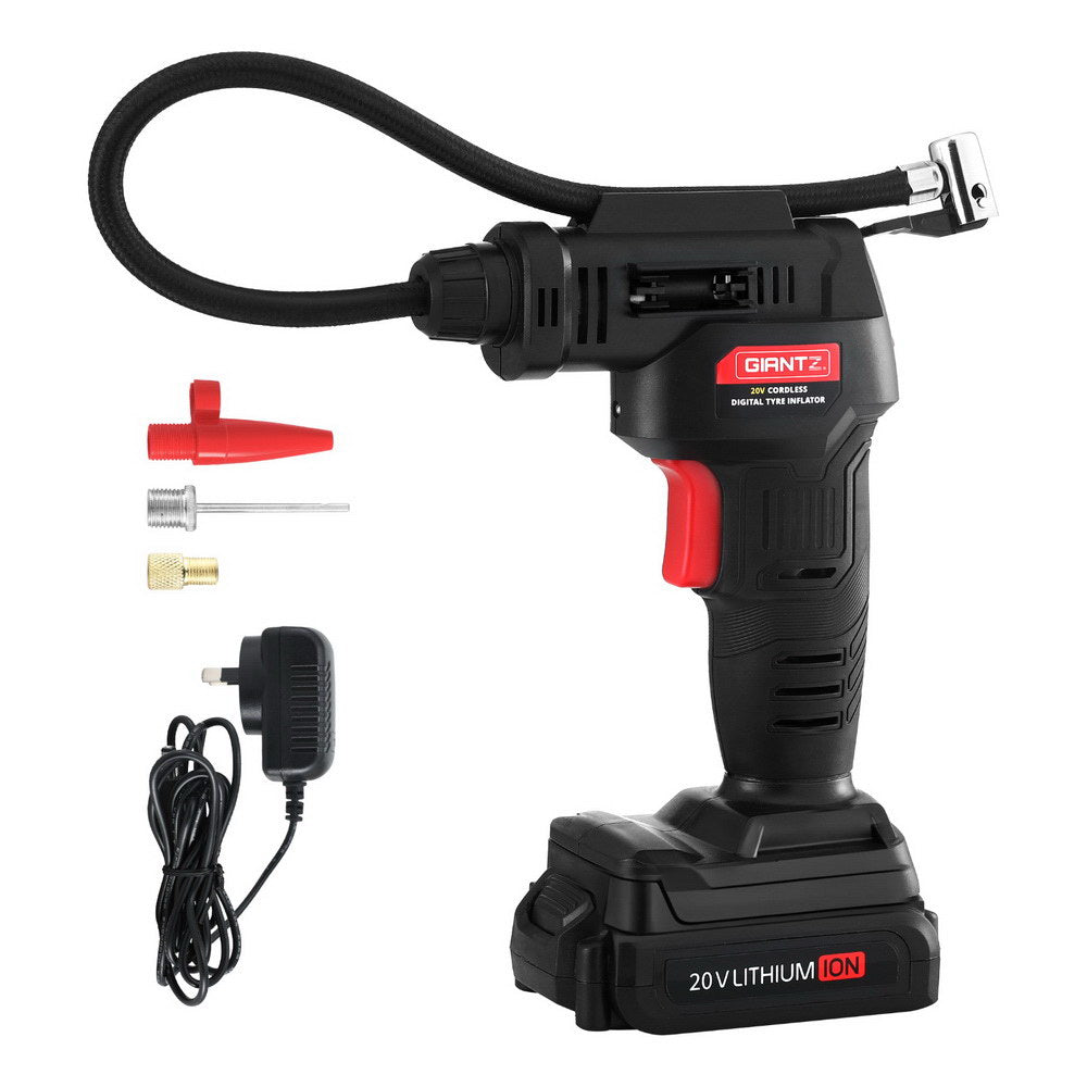 Giantz Cordless Tyre Inflator Portable Air Compressor Pump Digital LED