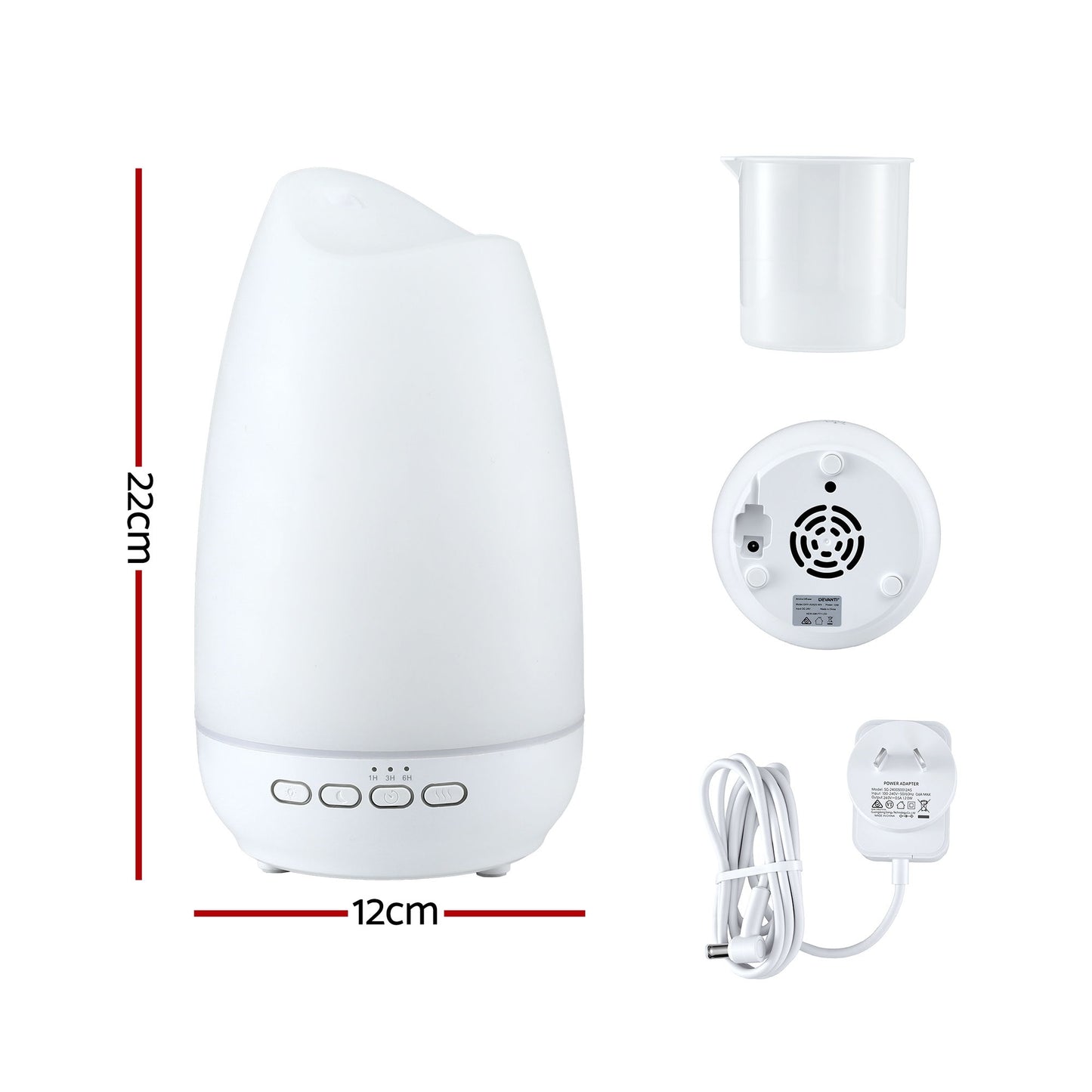 Devanti Ultrasonic Essential Oil Aroma Diffuser Aromatherapy 300ml