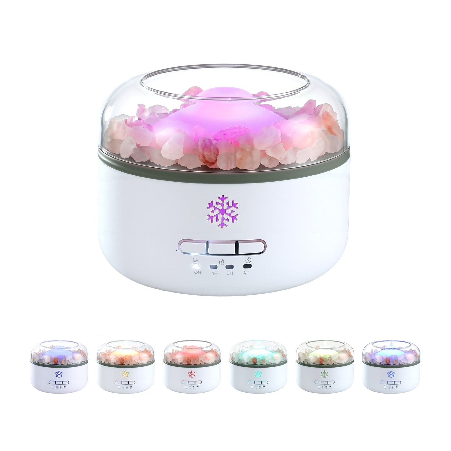 Devanti 150ml Salt Lamp Aroma Diffuser Ultrasonic Humidifier