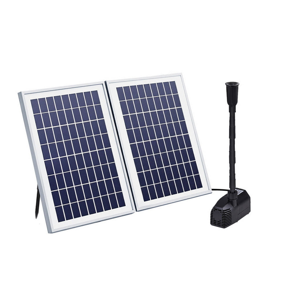 Gardeon Solar Pond Pump Submersible Water Fountain Kit with 2 Panels