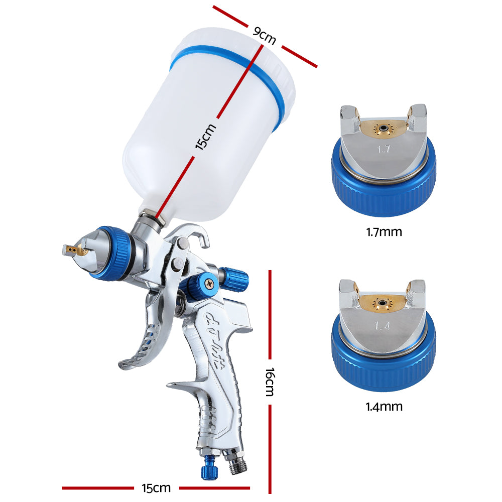 Giantz Spray Gun Paint Gun HVLP Gravity Feed