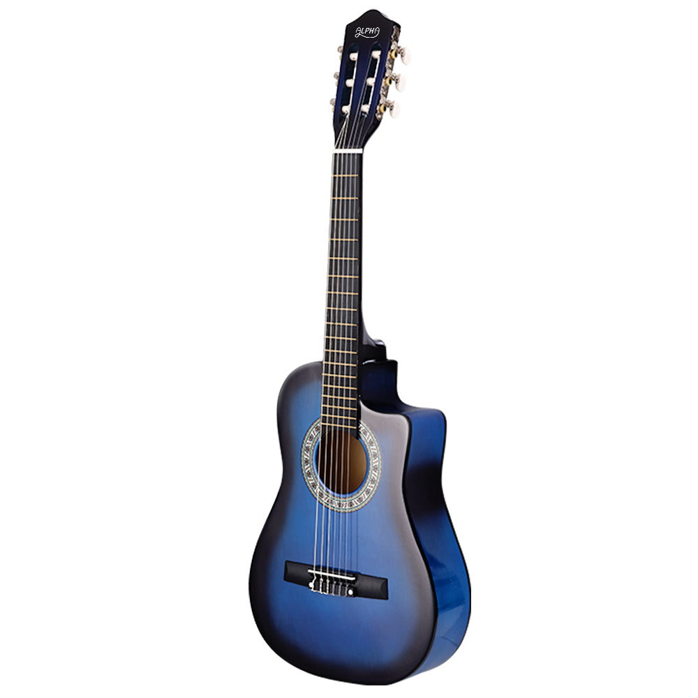 Alpha 34 Inch Classical Guitar Wooden Body Nylon String Beginner