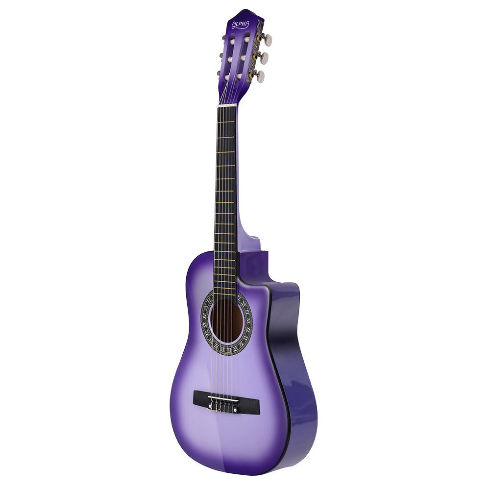 Alpha 34 Inch Classical Guitar Wooden Body Nylon String Beginner