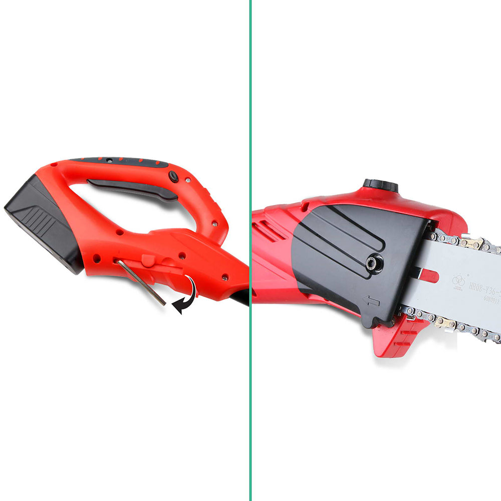 Giantz Chainsaw Cordless Pole Chain Saw 20V 8in Pruner 2.7m