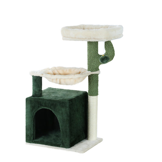 i.Pet Cat Tree 78cm Scratching Post Tower Wood Condo House Green