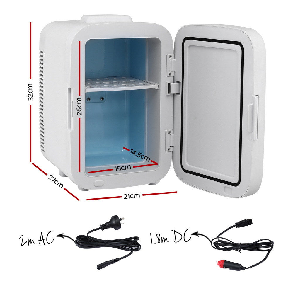 Glacio Mini Fridge Portable White Electric Cooler Warmer 12V 220V