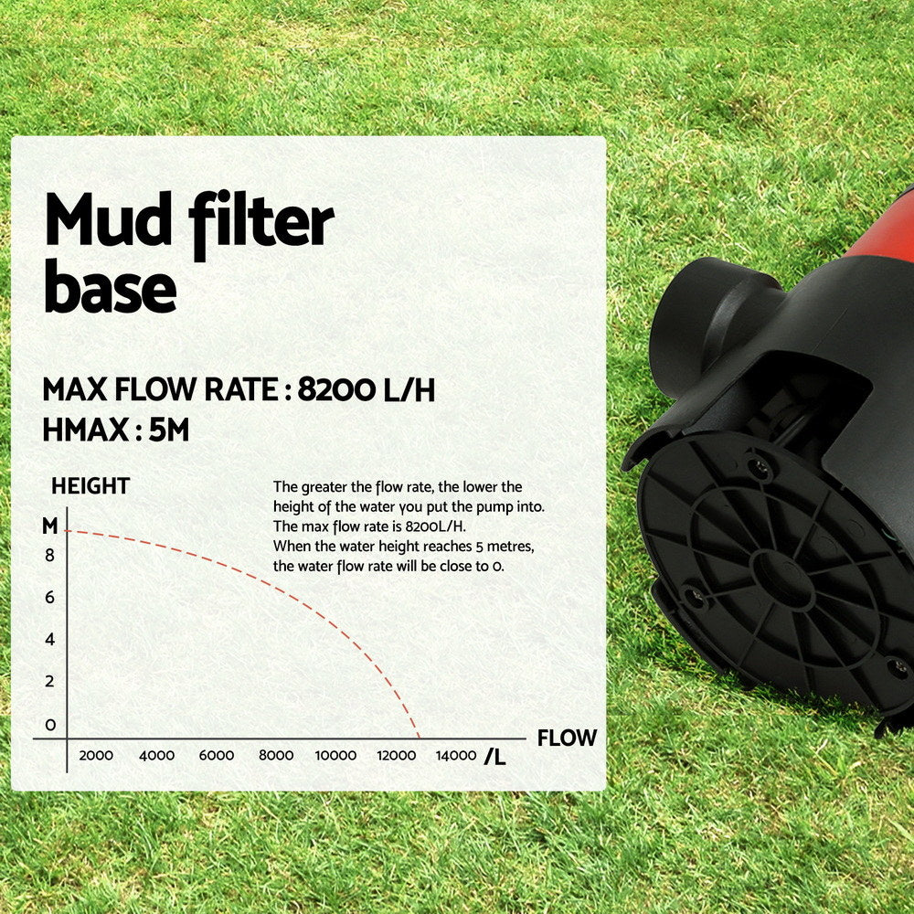 Giantz Garden Submersible Pump 400W Dirty Water Bore Tank Well