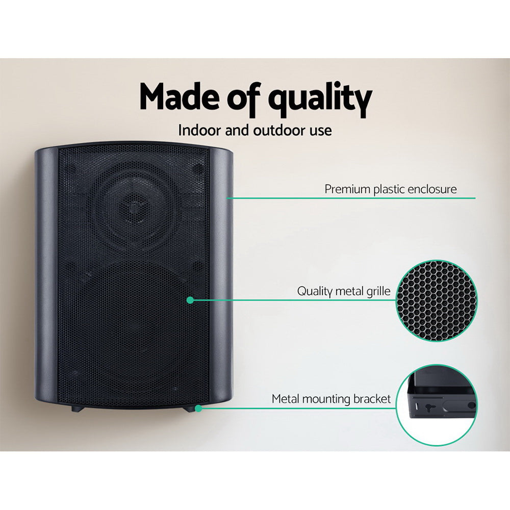 2-Way In Wall Speakers Home Speaker Outdoor Indoor Audio TV