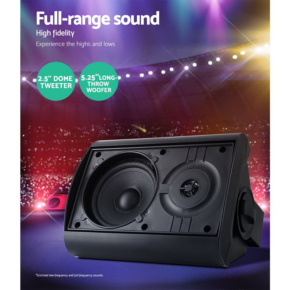 2-Way In Wall Speakers Home Speaker Outdoor Indoor Audio TV