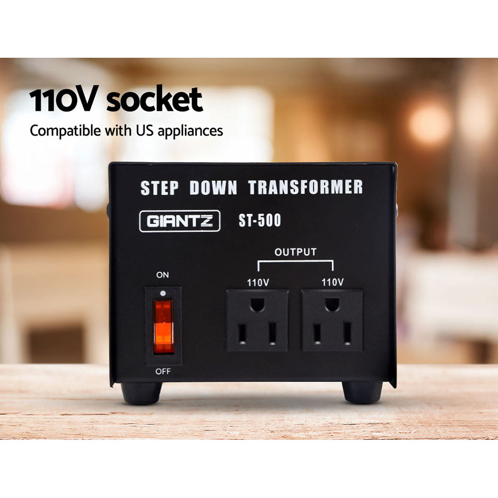 Giantz Step Down Transformer 500W 240V TO 110V Stepdown