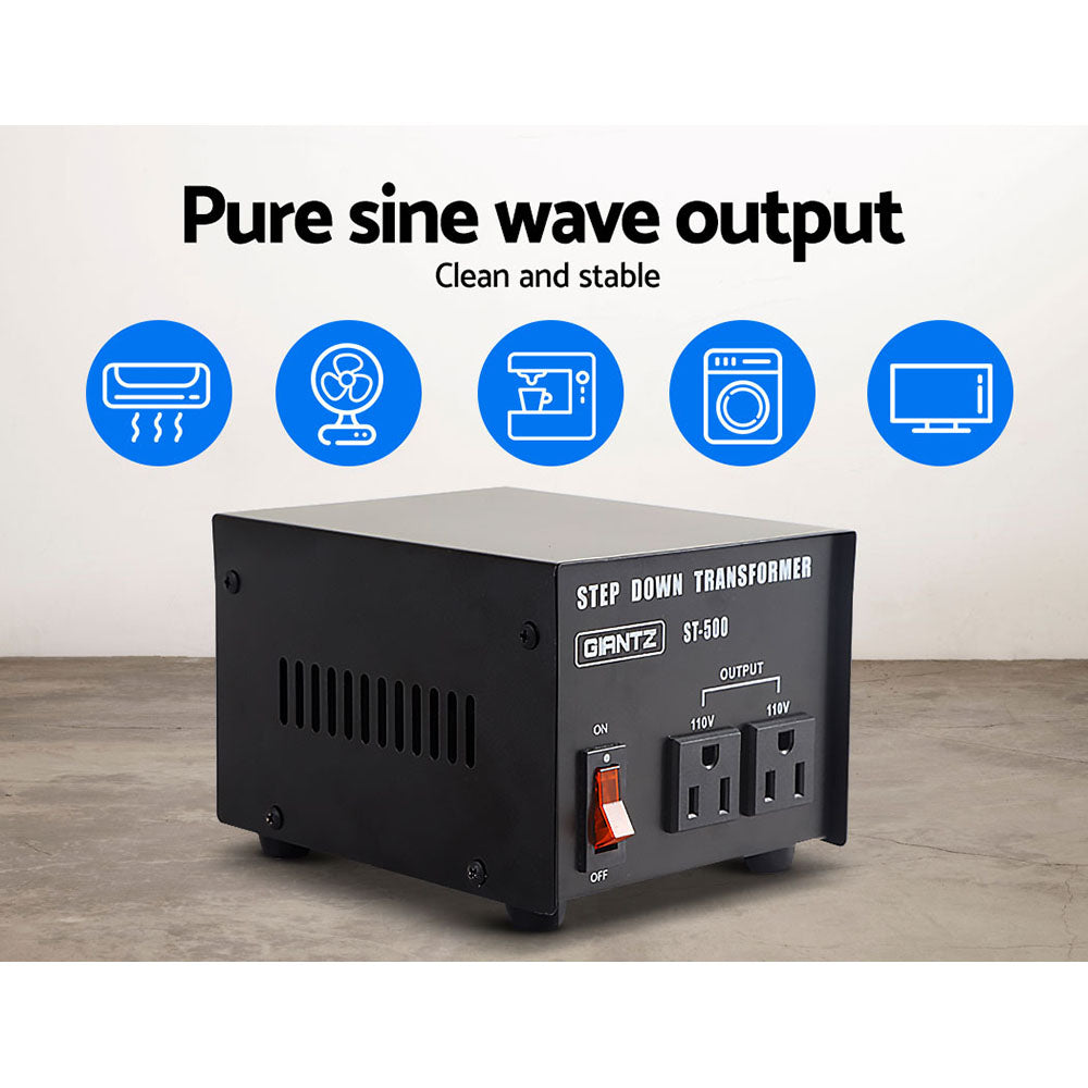 Giantz Step Down Transformer 500W 240V TO 110V Stepdown