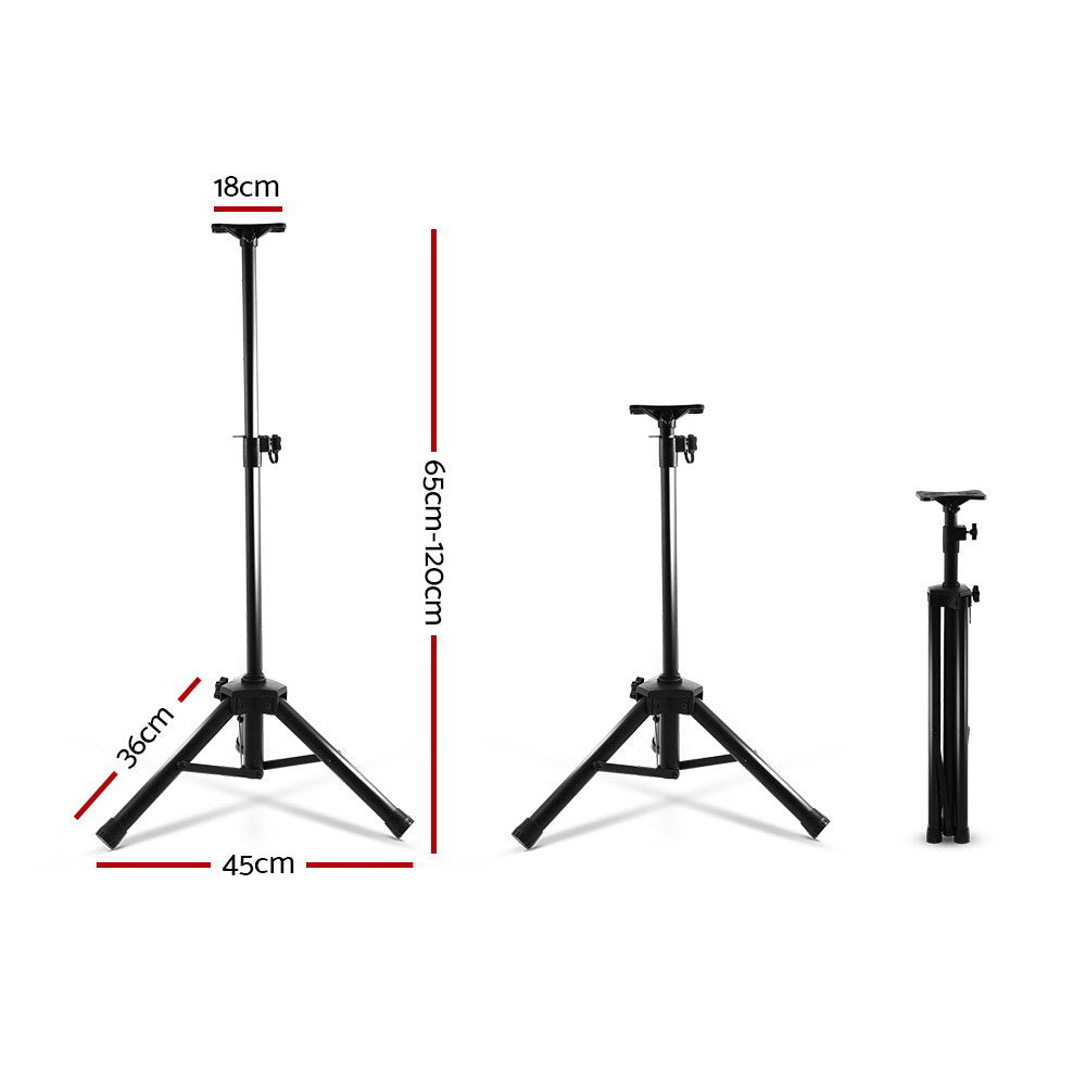 Alpha Speaker Stand 65-120cm Adjustable Height Surround