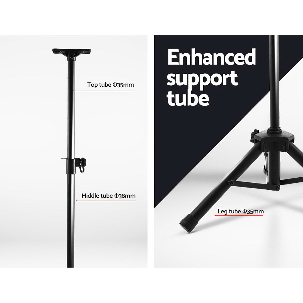 Alpha Speaker Stand 65-120cm Adjustable Height Surround