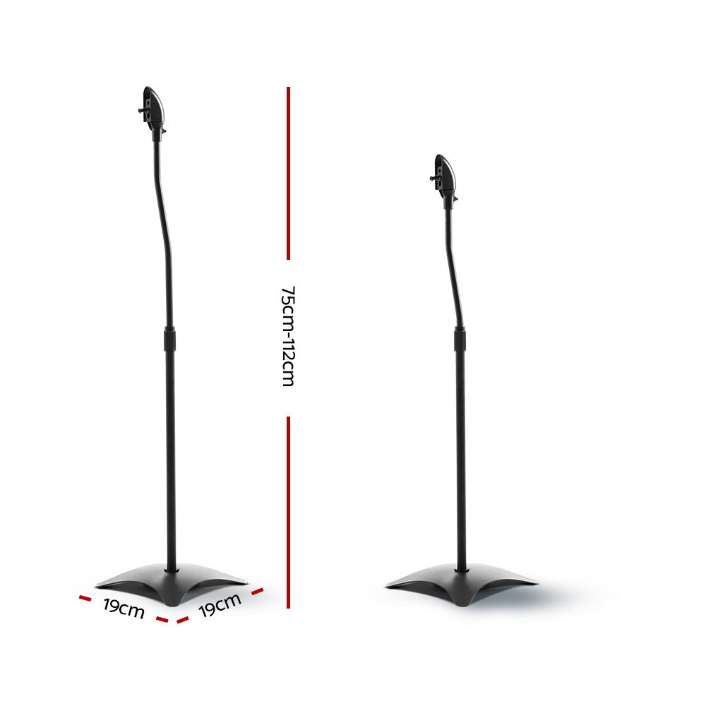Alpha Speaker Stand 75-112cm Adjustable Height Surround