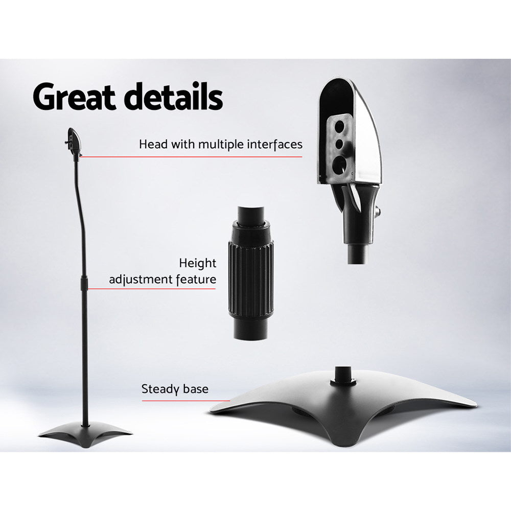 Alpha Speaker Stand 75-112cm Adjustable Height Surround