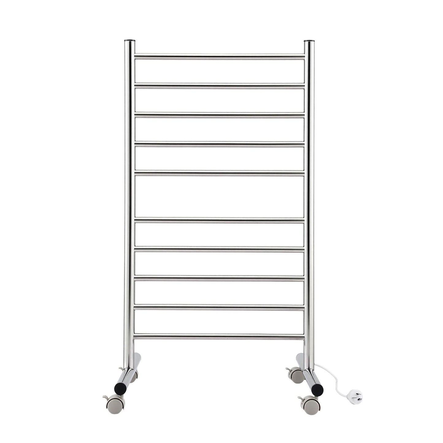 Devanti 10-Bar Freestanding Heated Towel Rail 3-5 Mins Fast Heating Electric.