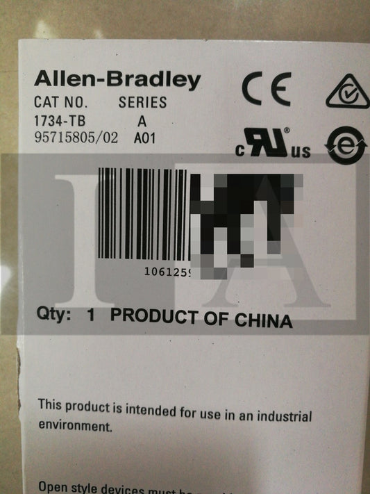 1734-TB | Allen Bradley | Pt I/O Card Base Removable Screw, Opened,