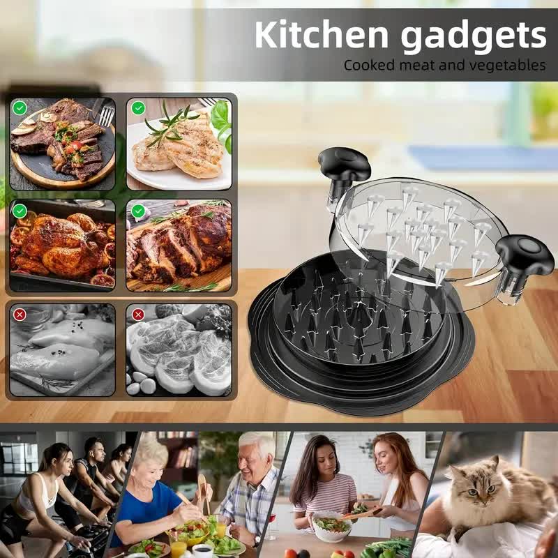 Multi-functional chicken breast shredder; minced meat separator