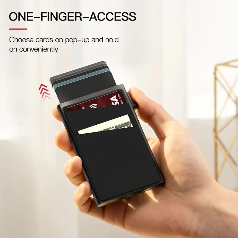 Contemporary Acrylic RFID Blocking Card Holder