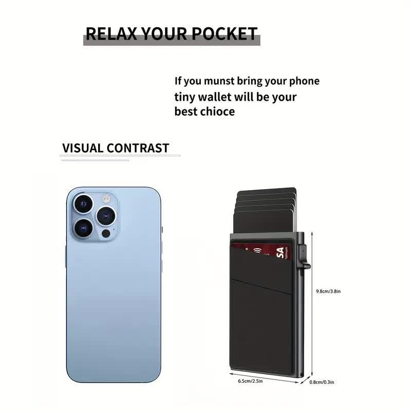 Contemporary Acrylic RFID Blocking Card Holder