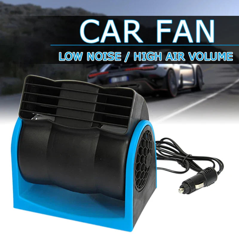 12V Adjustable Car Air Conditioning Fan Dual Speed