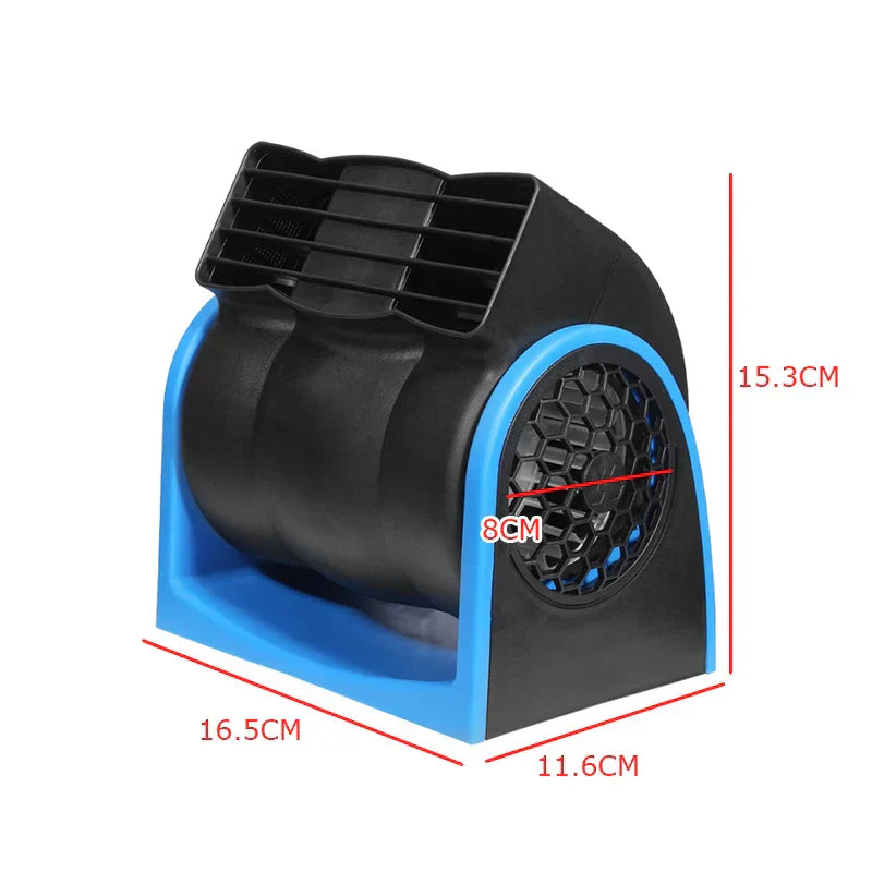 12V Adjustable Car Air Conditioning Fan Dual Speed