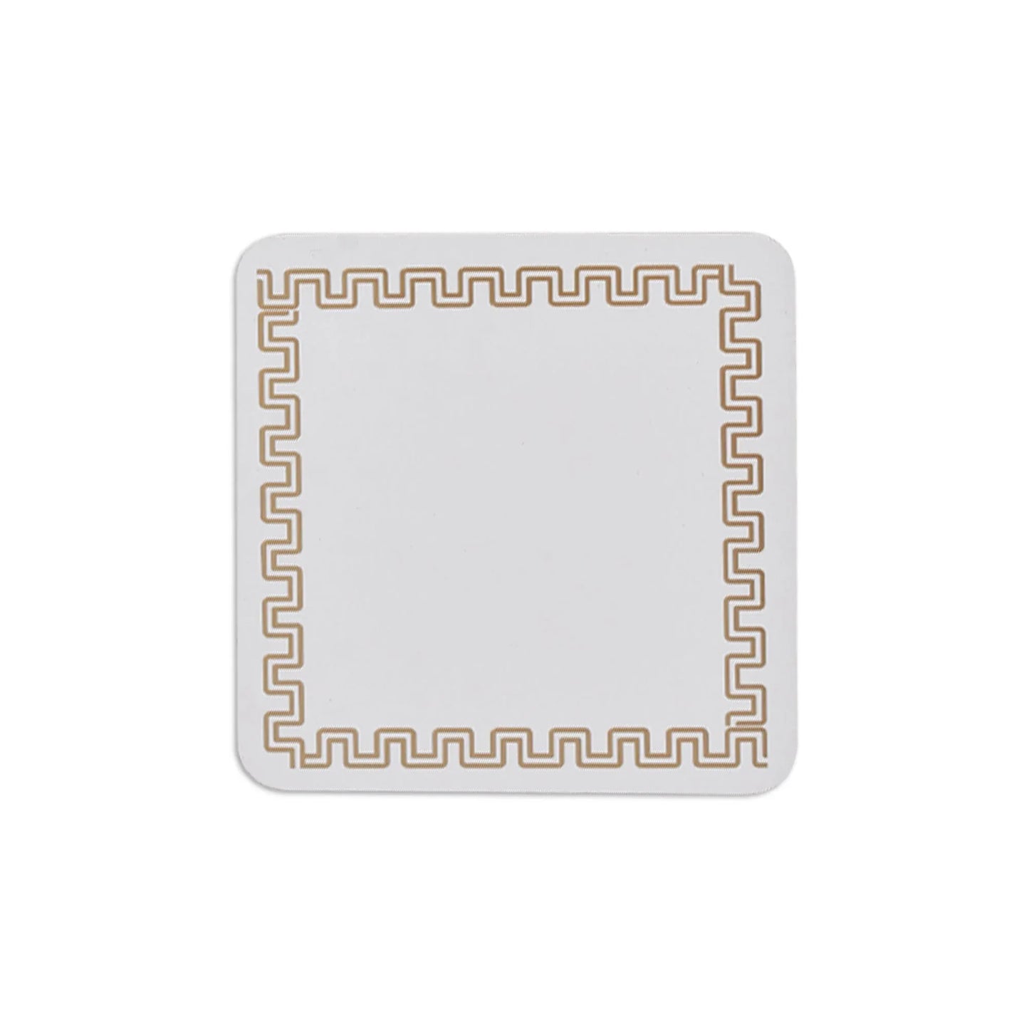 4 Pcs Clevinger MDF Coasters Gold Border