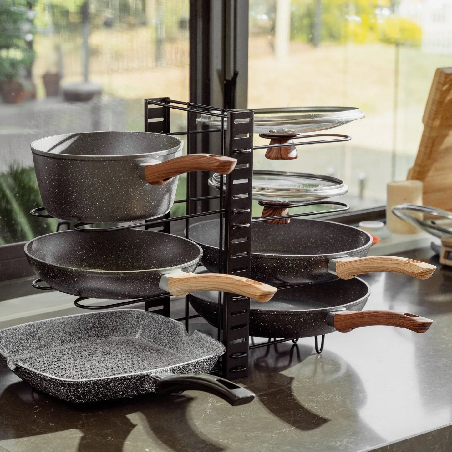 Livingtoday Kitchen Rack Double Sided Organiser