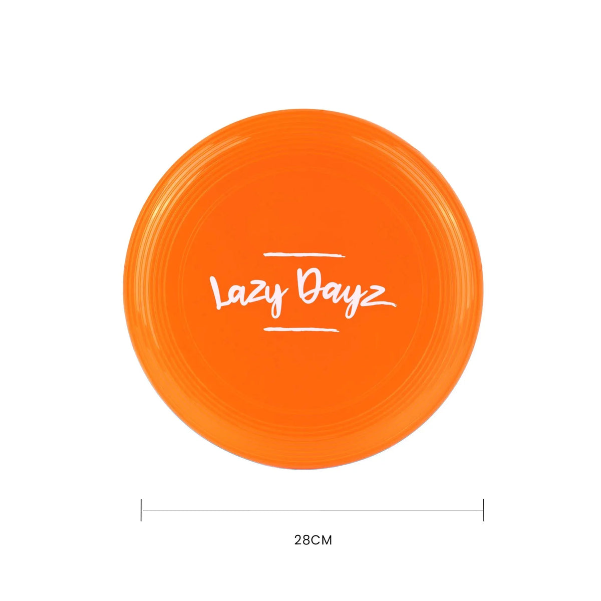28cm Lazy Dayz Jumbo Neon Beach Frisbee - Orange