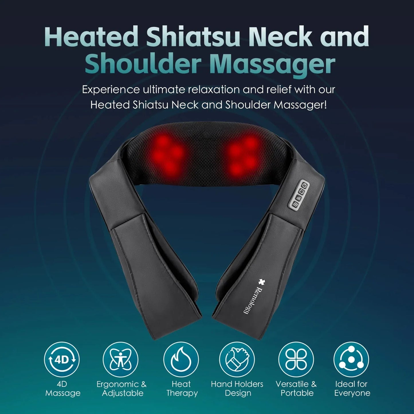 Heated Shiatsu Neck Massager