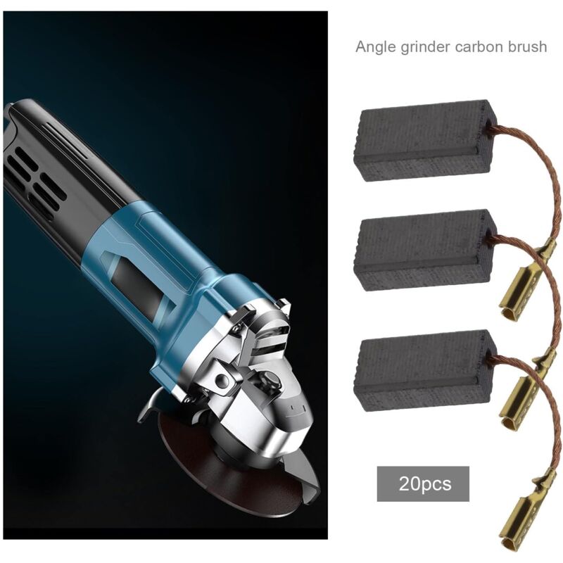 Carbon Brushes for Bosch Angle Grinder 15x8x5mm 20pcs Replacement Compatible