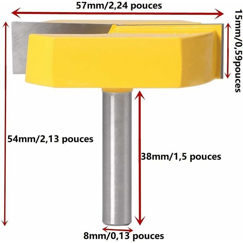 Router, Edge Router, 8mm Router, Bottom Cleaning Router, T-Slot Routers, 8x57mm Bottom