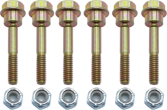 （Pack of 6 ） 580790401 588077502 Replacement Shear Bolts & Nuts Kit