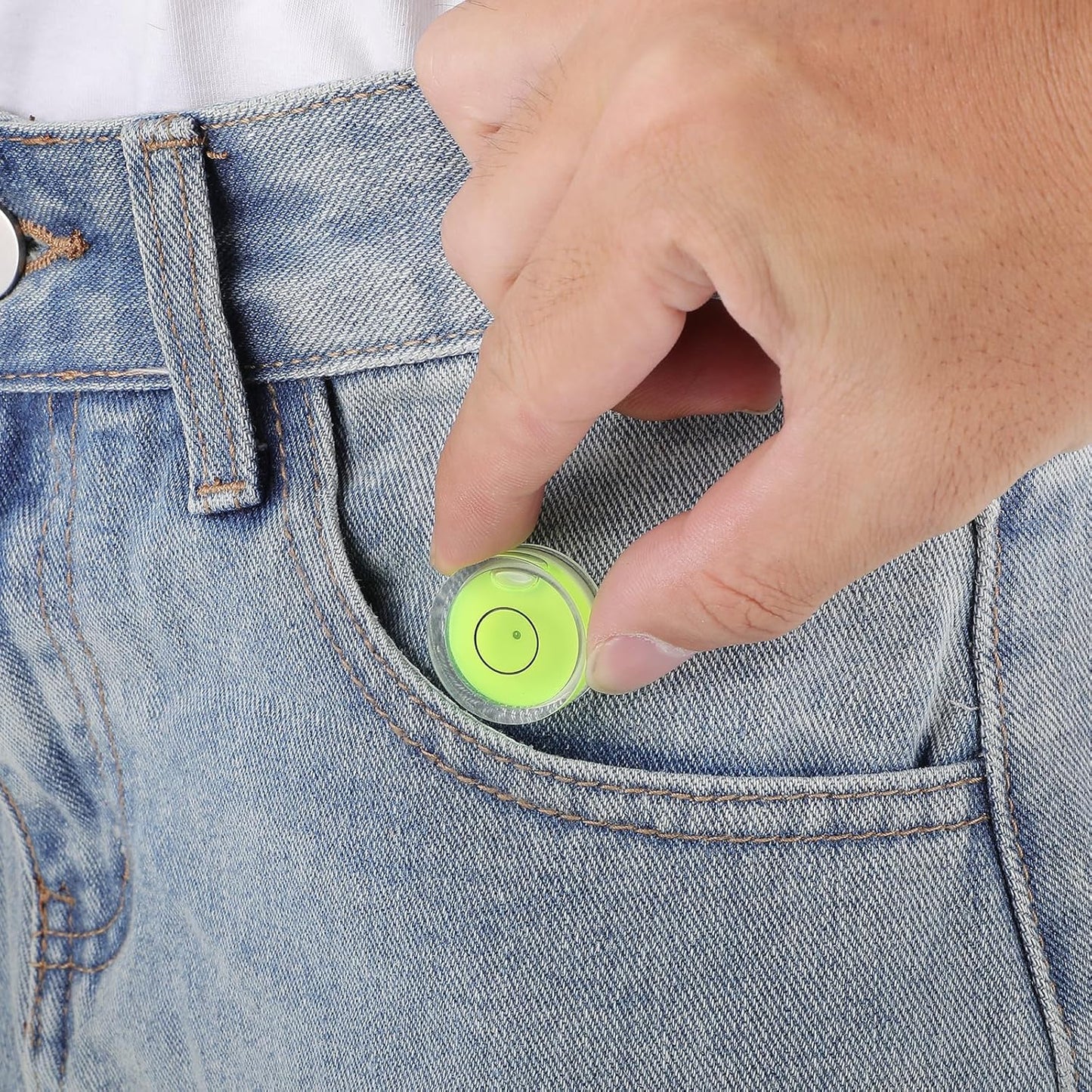 Small Circular Bubble Levels,6Pcs 0.98x0.39inch Levels Measuring