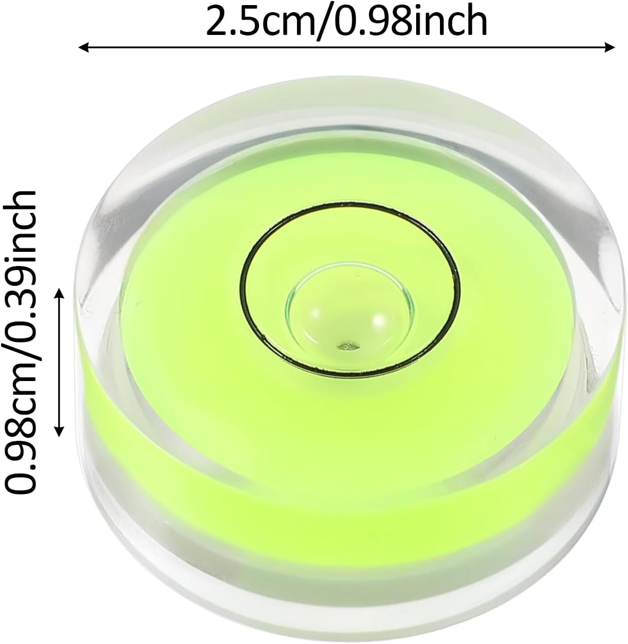Small Circular Bubble Levels,6Pcs 0.98x0.39inch Levels Measuring