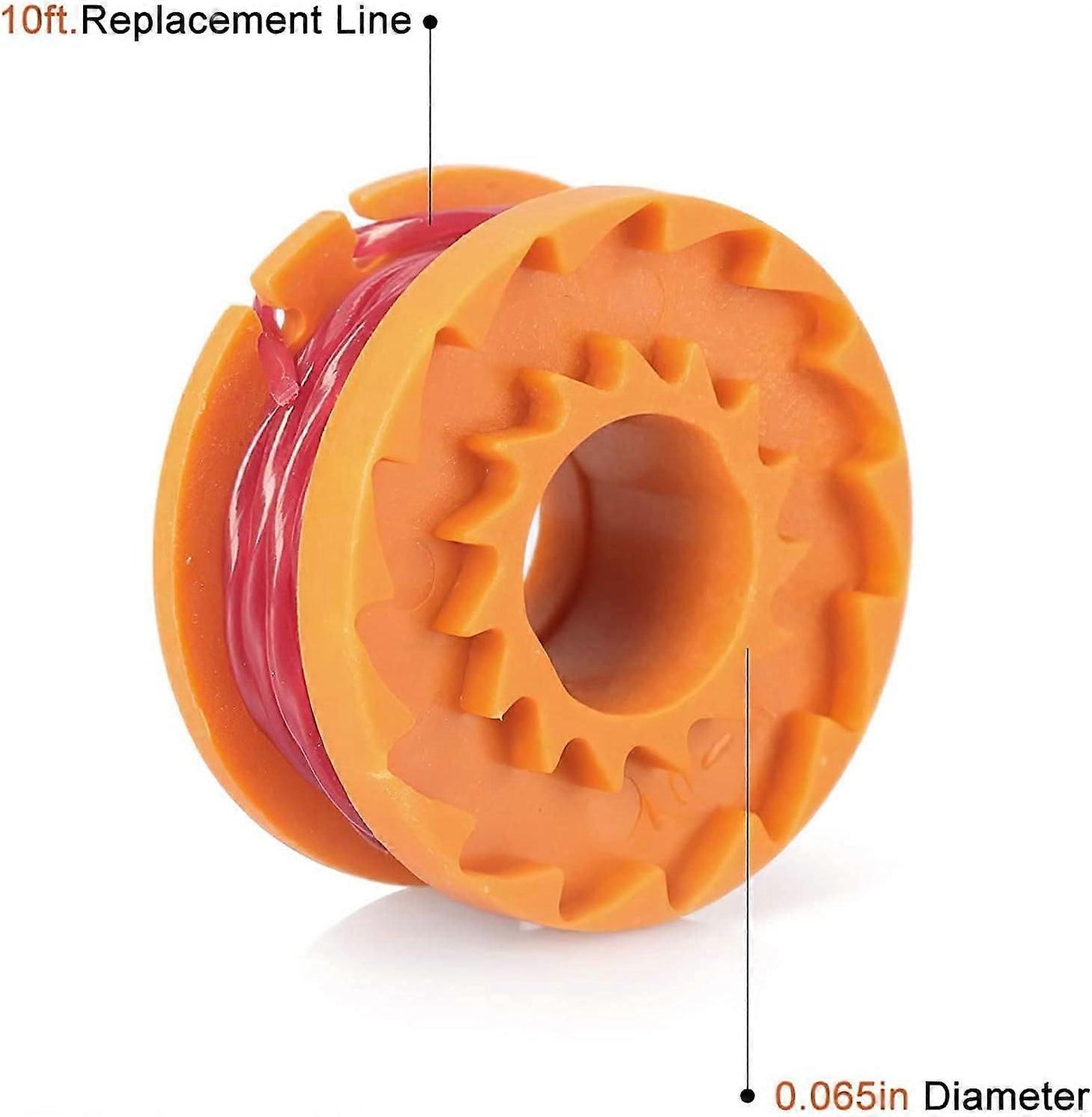 12-pack Trimmer Line for Worx 20V Trimmers, Durable Replacement Spool for Pool Cover