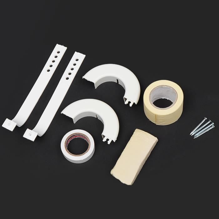 Air Conditioning Pipe 3M White Insulated Copper 1/4+3/8 with Brass Fitting