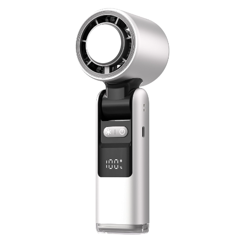 Portable Fan Handheld Mini Turbo Fan Battery White